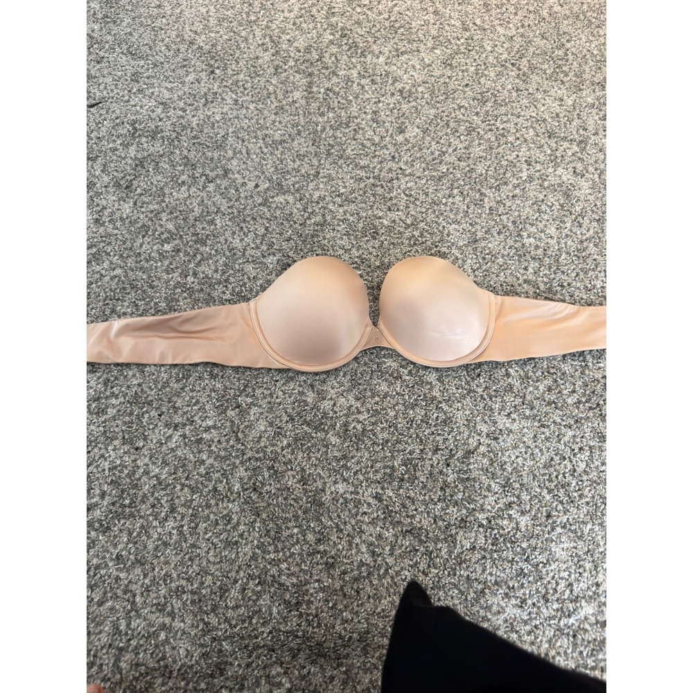 Victorias Secret BioFit Multi-Way Strapless Bra Nude Beige 38B Underwire